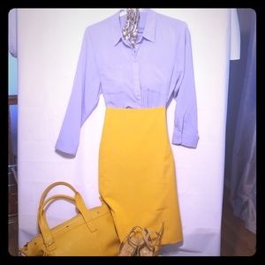 PLUS SIZE BURST OF SUNSHINE STRAIGHT SKIRT